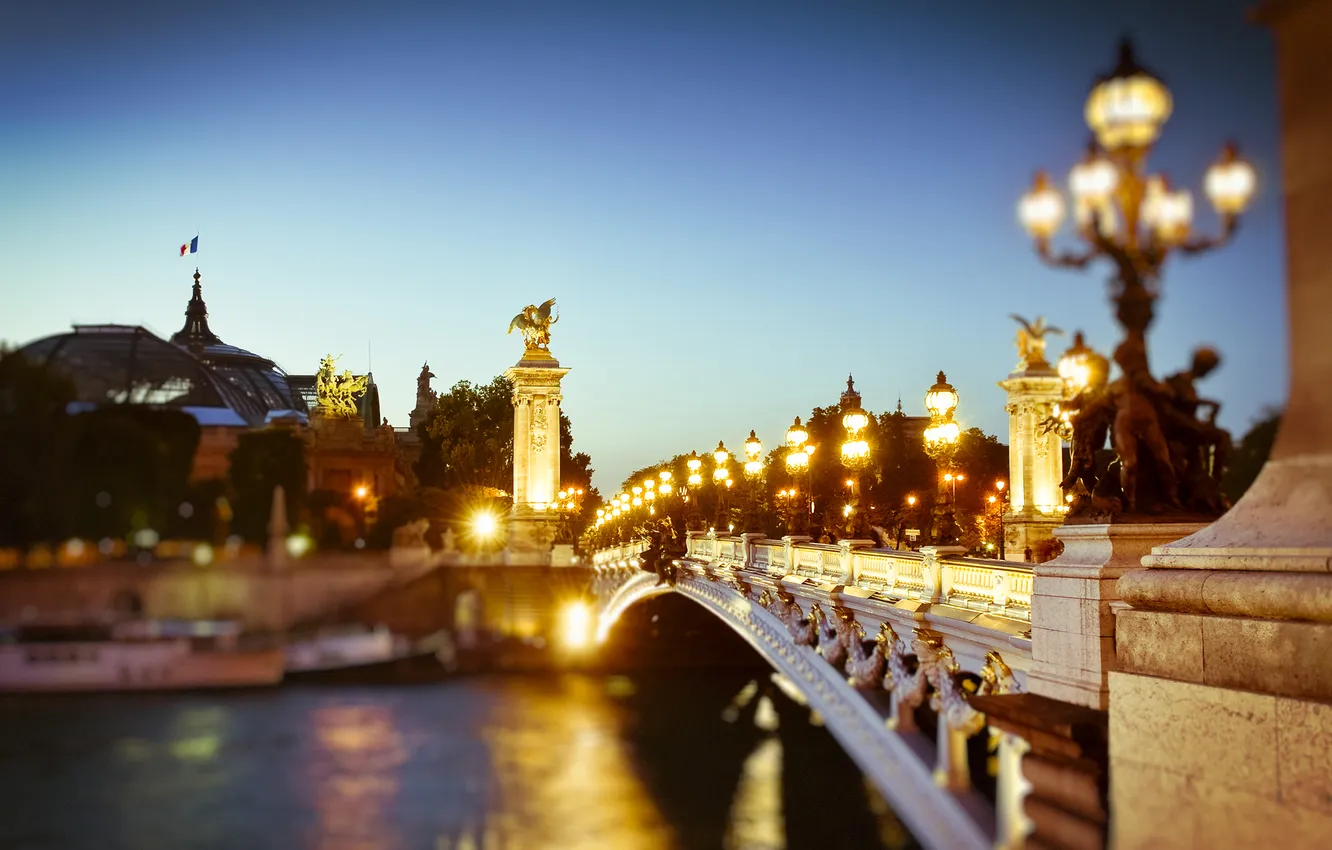 Фото обои city, lights, Франция, Париж, landscape, paris, nights, france