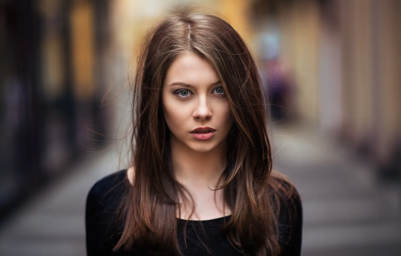 Фото обои взгляд, девушка, портрет, Isabell