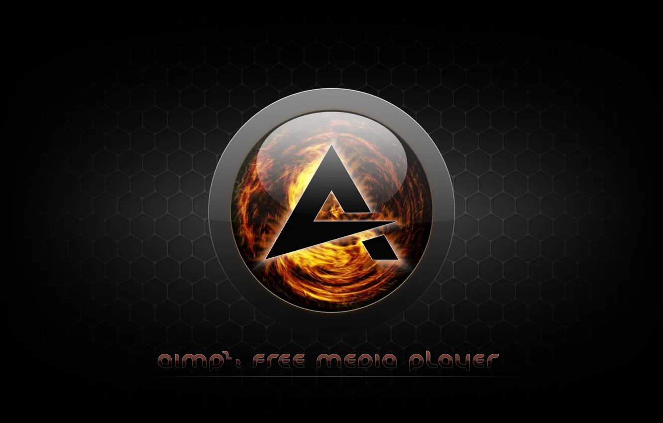 Фото обои music, проигрыватель, значёк, logo, Логотип, player, AIMP3, AIMP