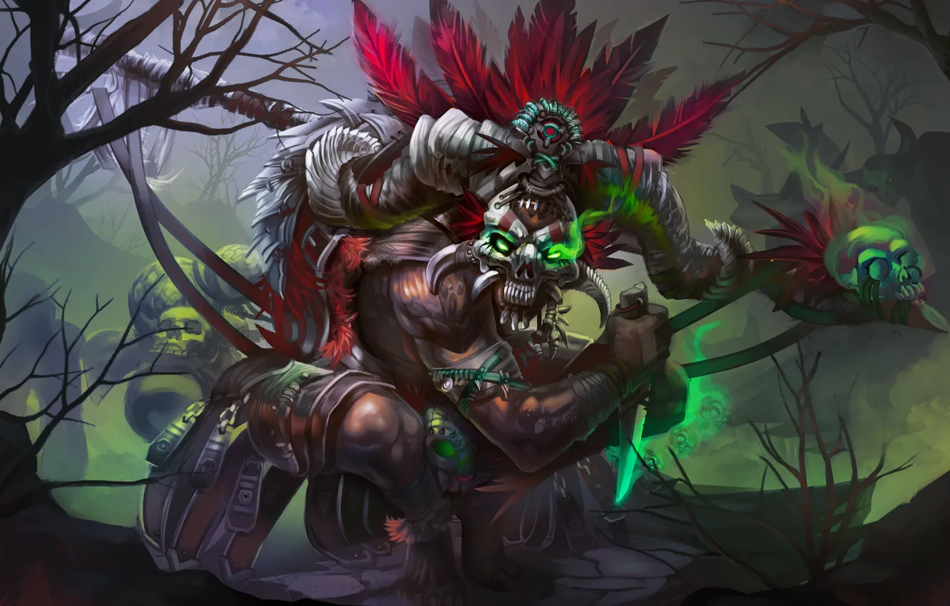 Фото обои Колдун, RPG, Witch Doctor, Diablo III: Reaper of Souls