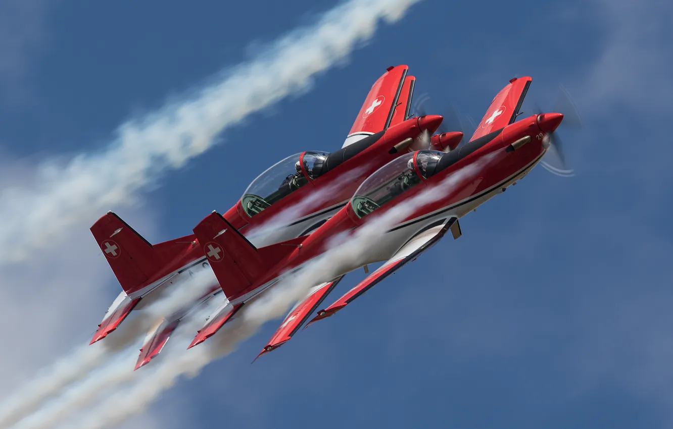 Фото обои полет, пара, спортивная, самолёт