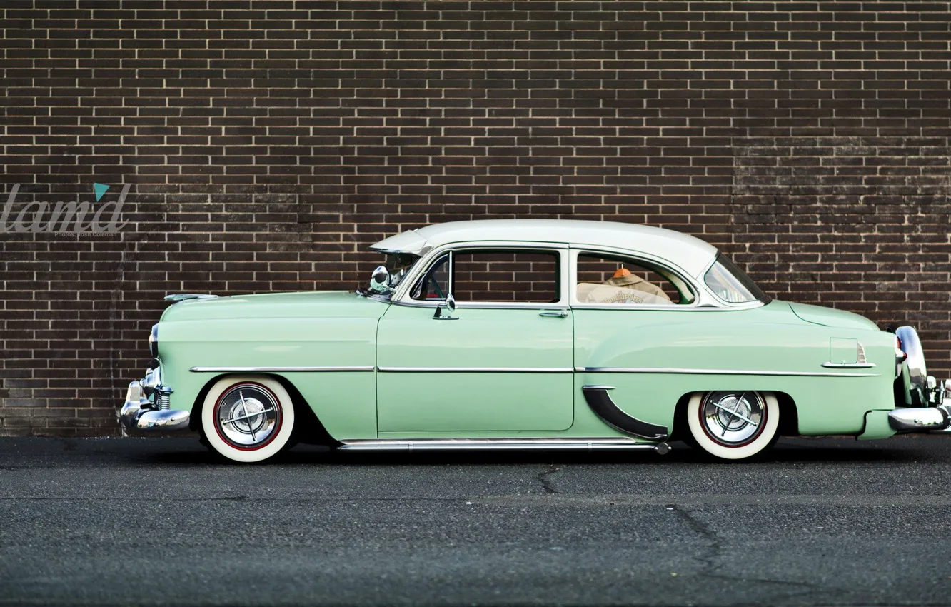 Фото обои Chevrolet, Retro, Deluxe, 1953 Year