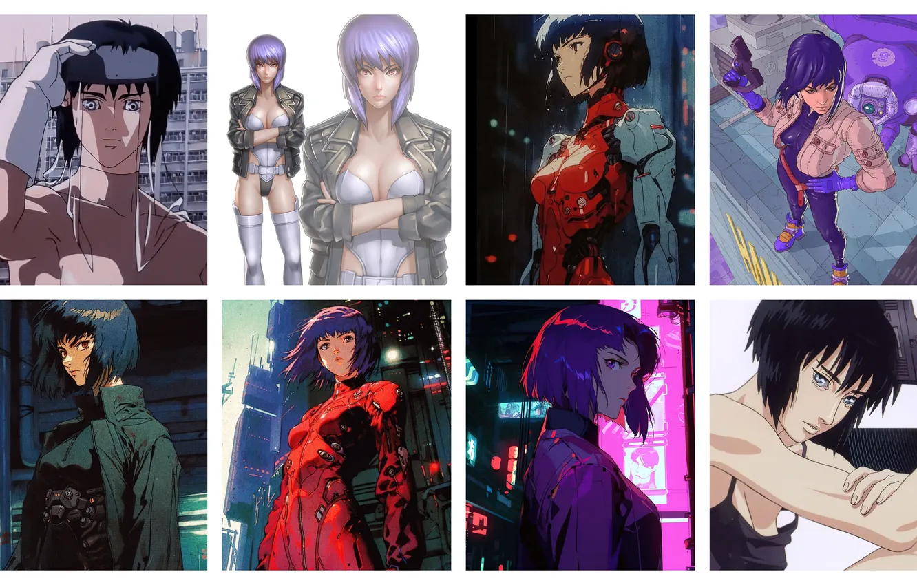 Фото обои Art, Anime, Motoko Kusanagi, Character, 𝐆𝐡𝐨𝐬𝐭 𝐢𝐧 𝐭𝐡𝐞 𝐒𝐡𝐞𝐥𝐥