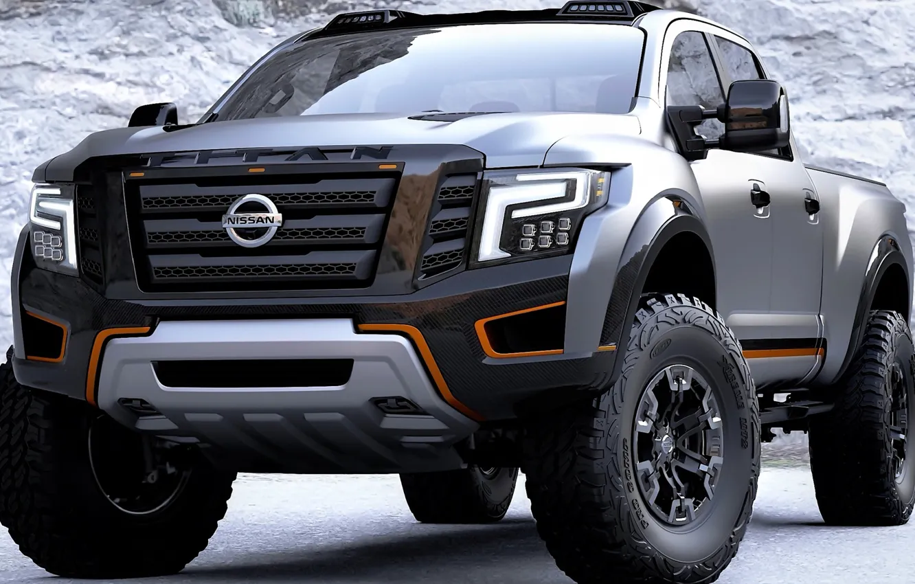 Фото обои дорога, горы, Nissan