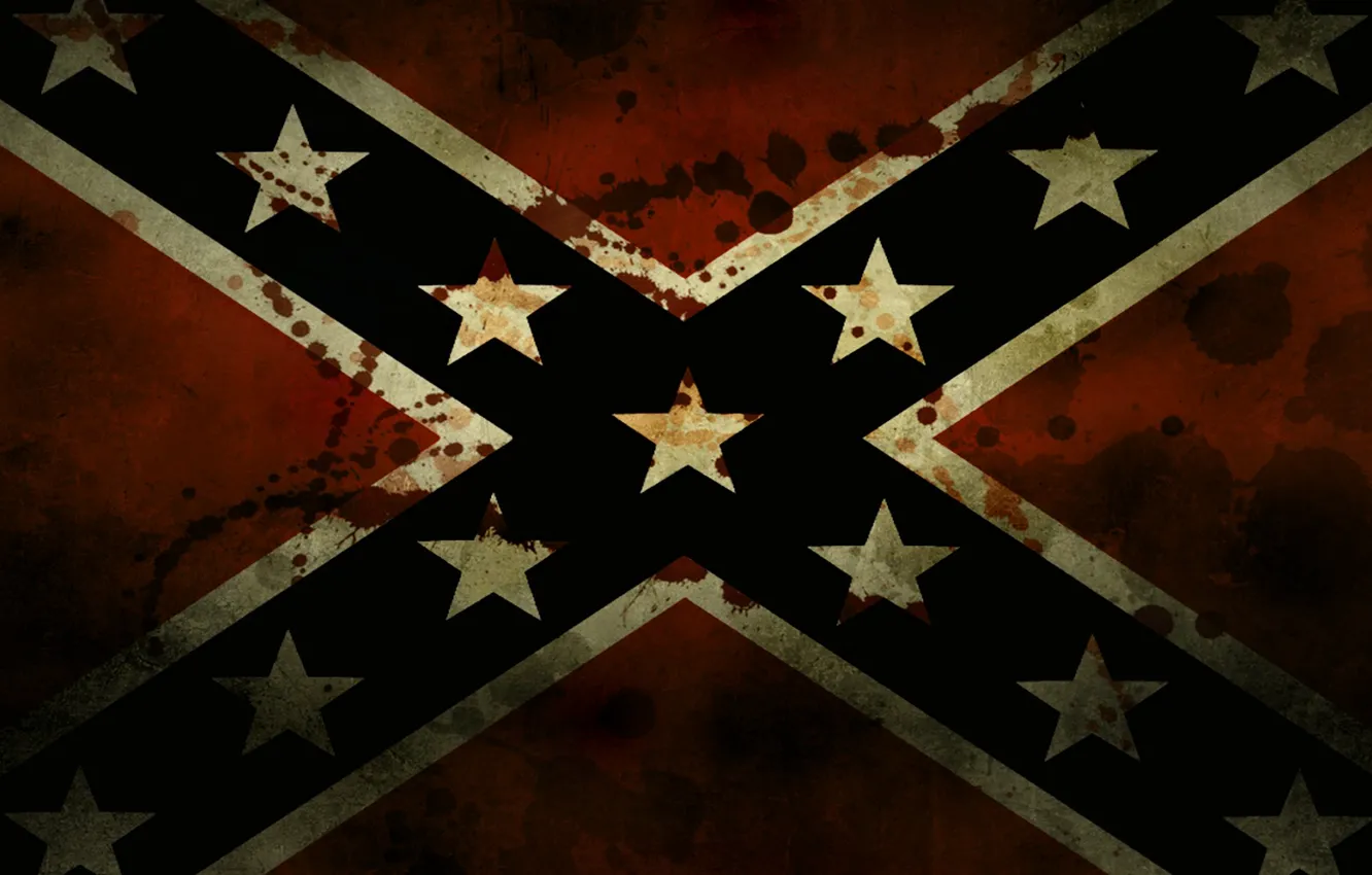 Фото обои Флаг, Confederate States of America, Конфедерация, Конфедеративные Штаты Америки, Южане, Конфедераты