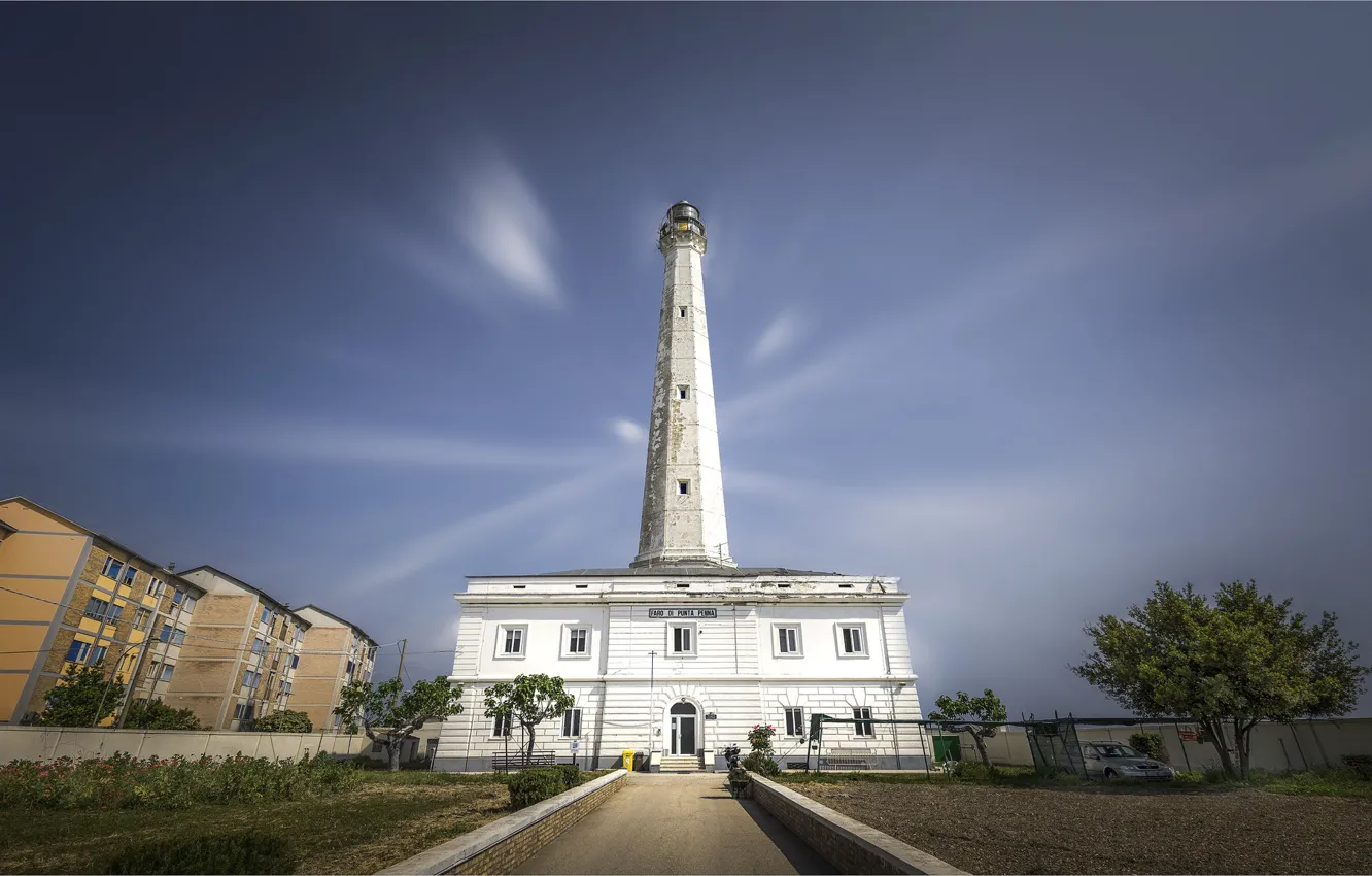Фото обои маяк, Италия, Abruzzo, Faro di Punta Penna
