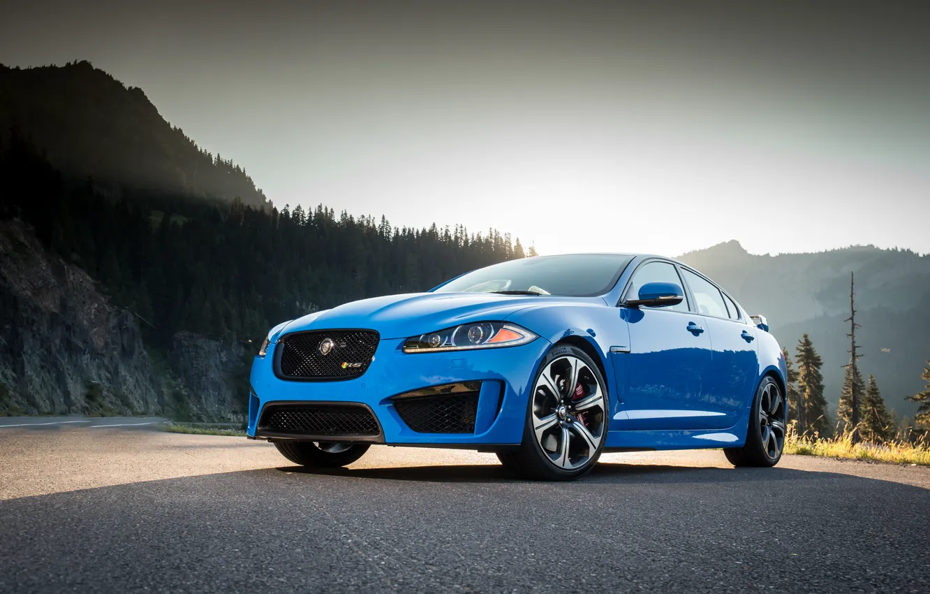 Фото обои Jaguar, Blue, XFR-S
