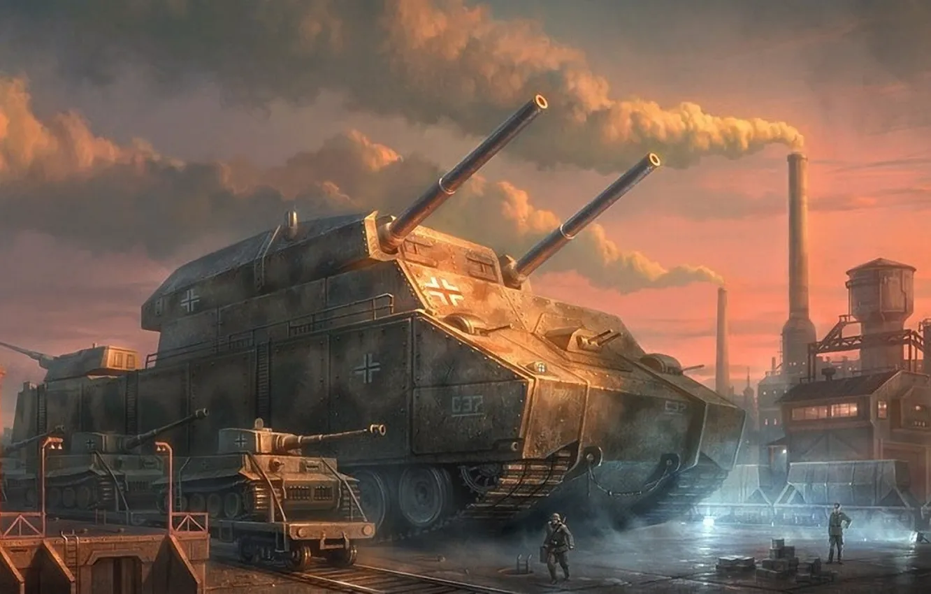 Фото обои танк, P-1000 ratte, Р-1000