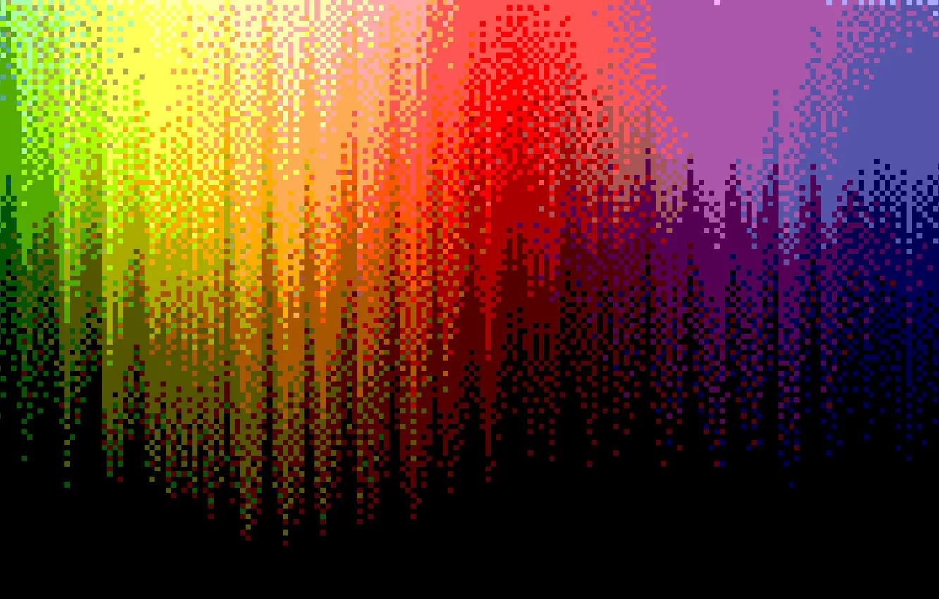 Фото обои цветные, текстура, color, pixel art, lowpoly
