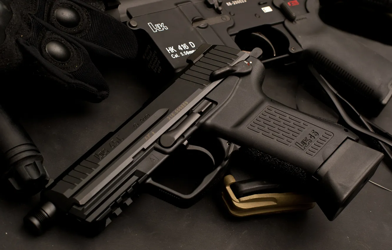 Фото обои gun, black, military, Handgun, .45 cal ACP
