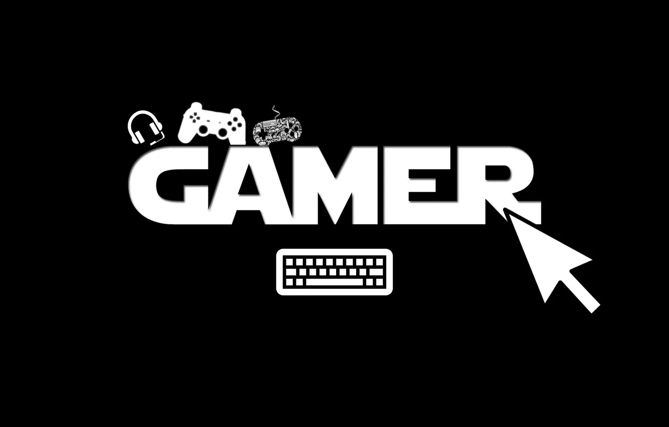 Фото обои Наушники, Клавиатура, Gamer, Game, Геймпад, Геймер