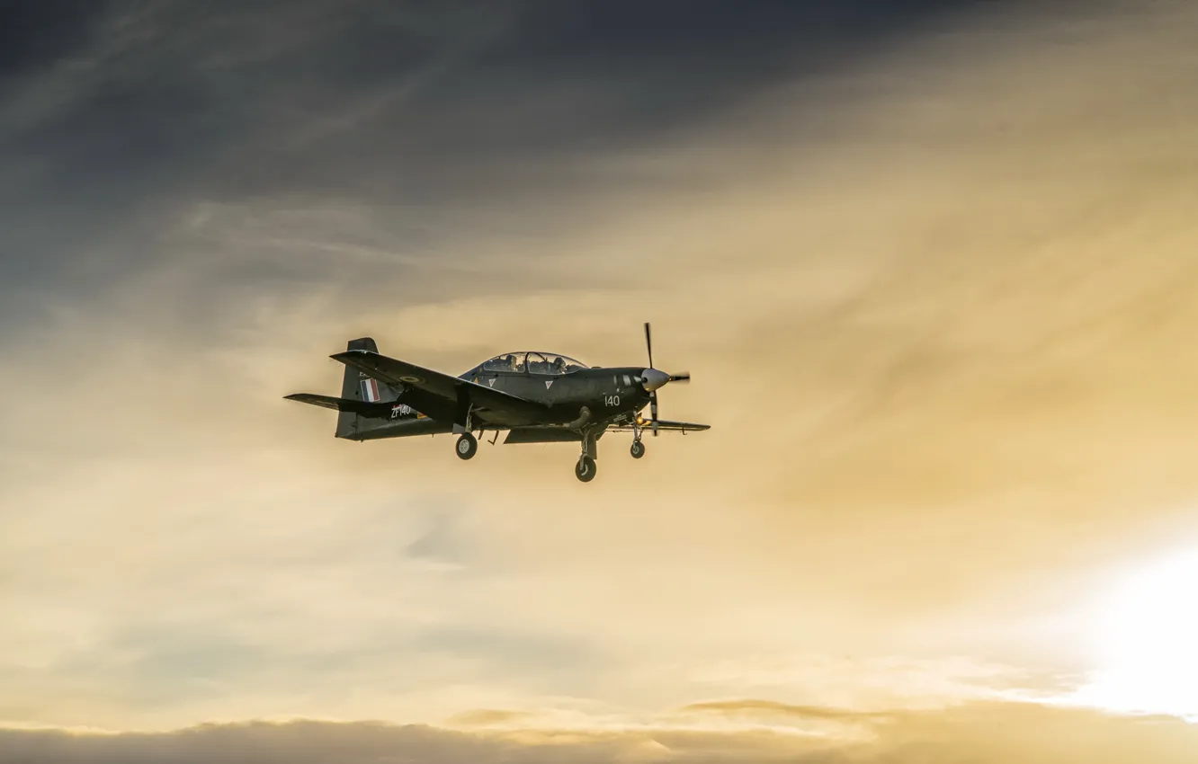 Фото обои небо, авиация, самолёт, RAF Shorts Tucano T1