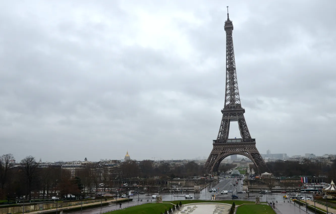 Фото обои Франция, Париж, Европа, Эйфелева башня, Paris, France, Europe, столица