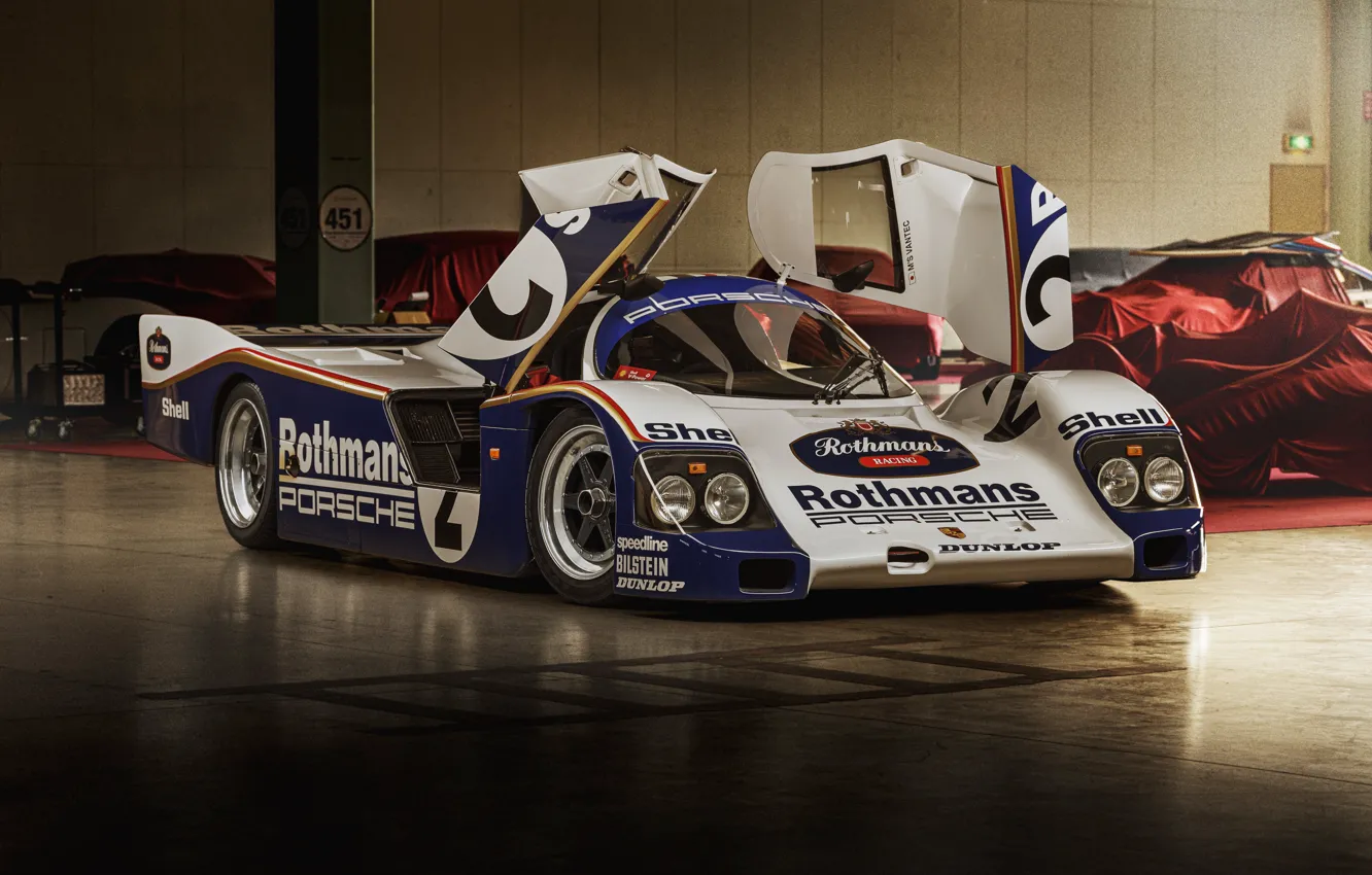 Фото обои Porsche, 24 Hours of Le Mans, 962 CR, Schuppan