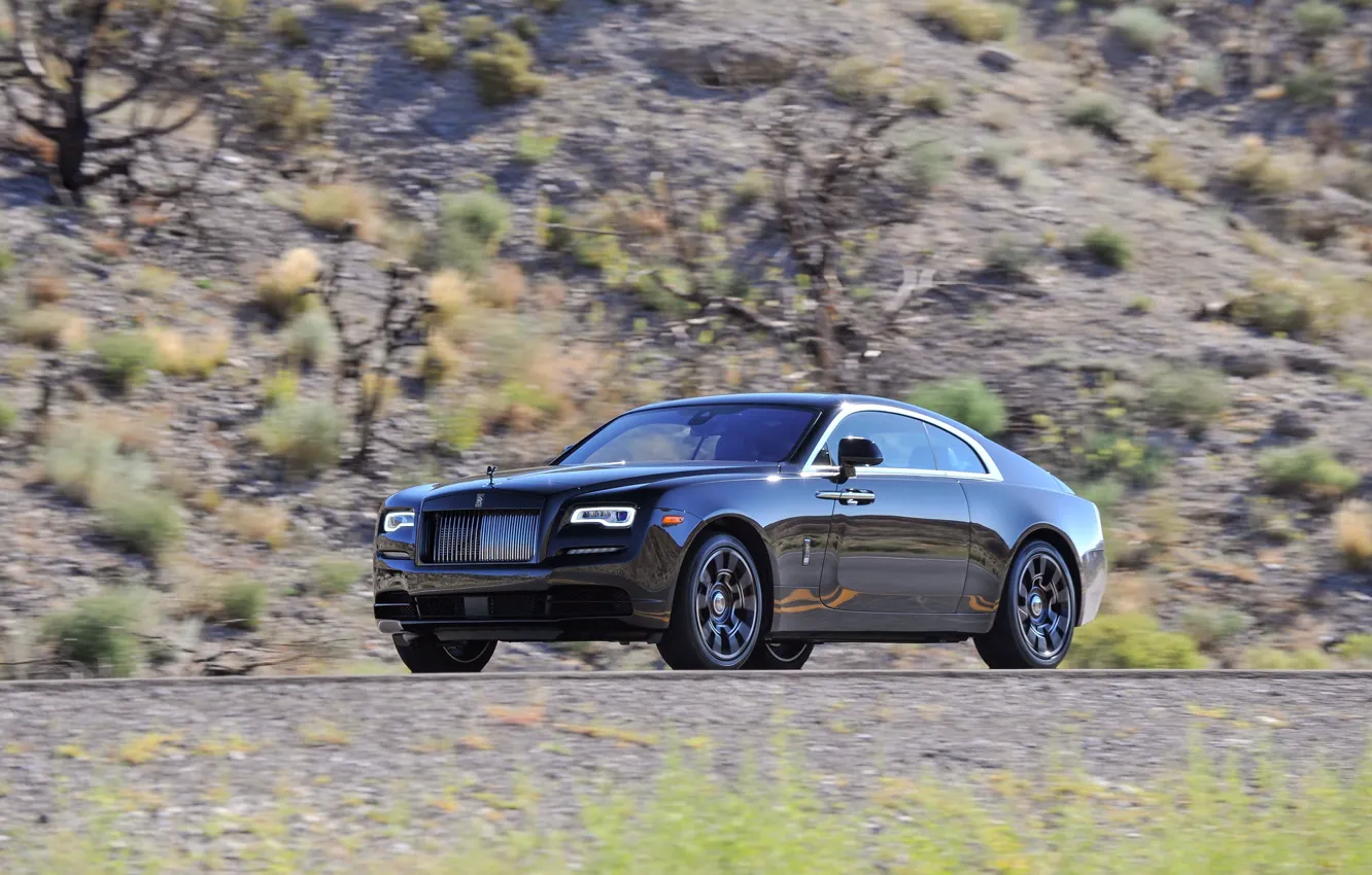 Фото обои car, купе, Rolls-Royce, автомобиль, wallpapers, роллс-ройс, Wraith, Black Badge