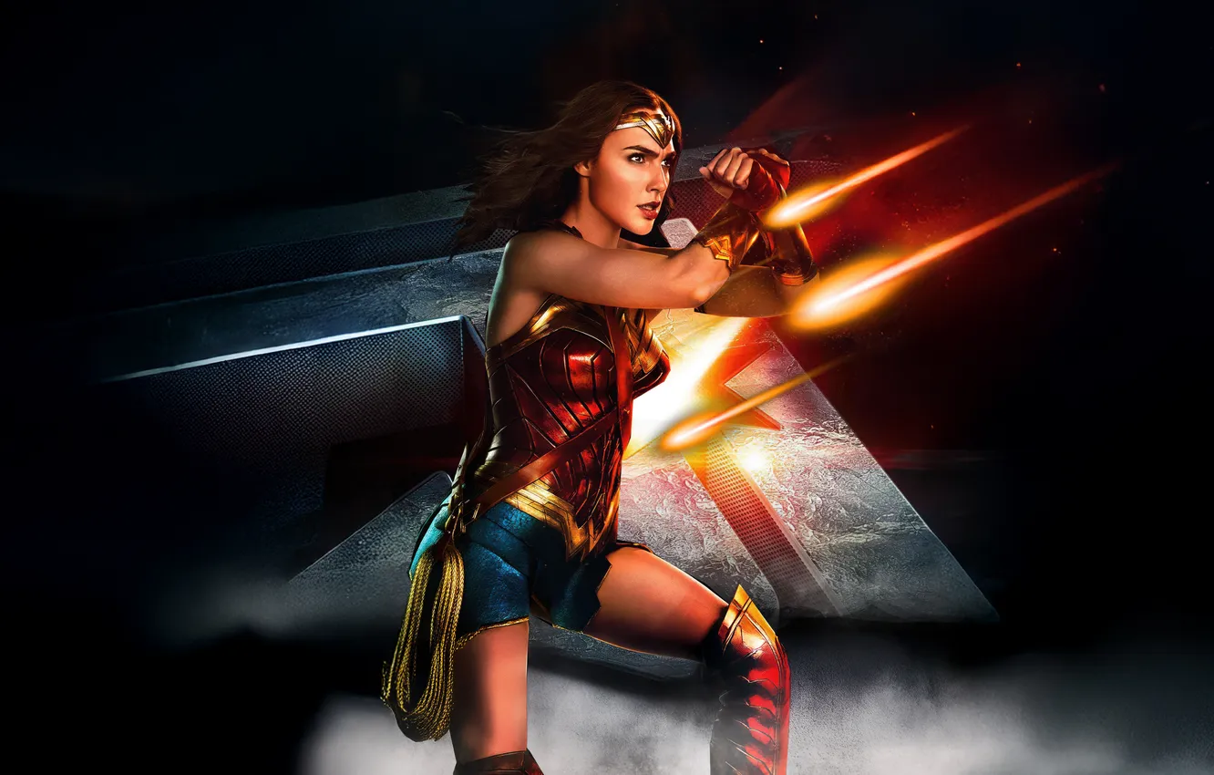 Фото обои woman, action, wonder, unleashed