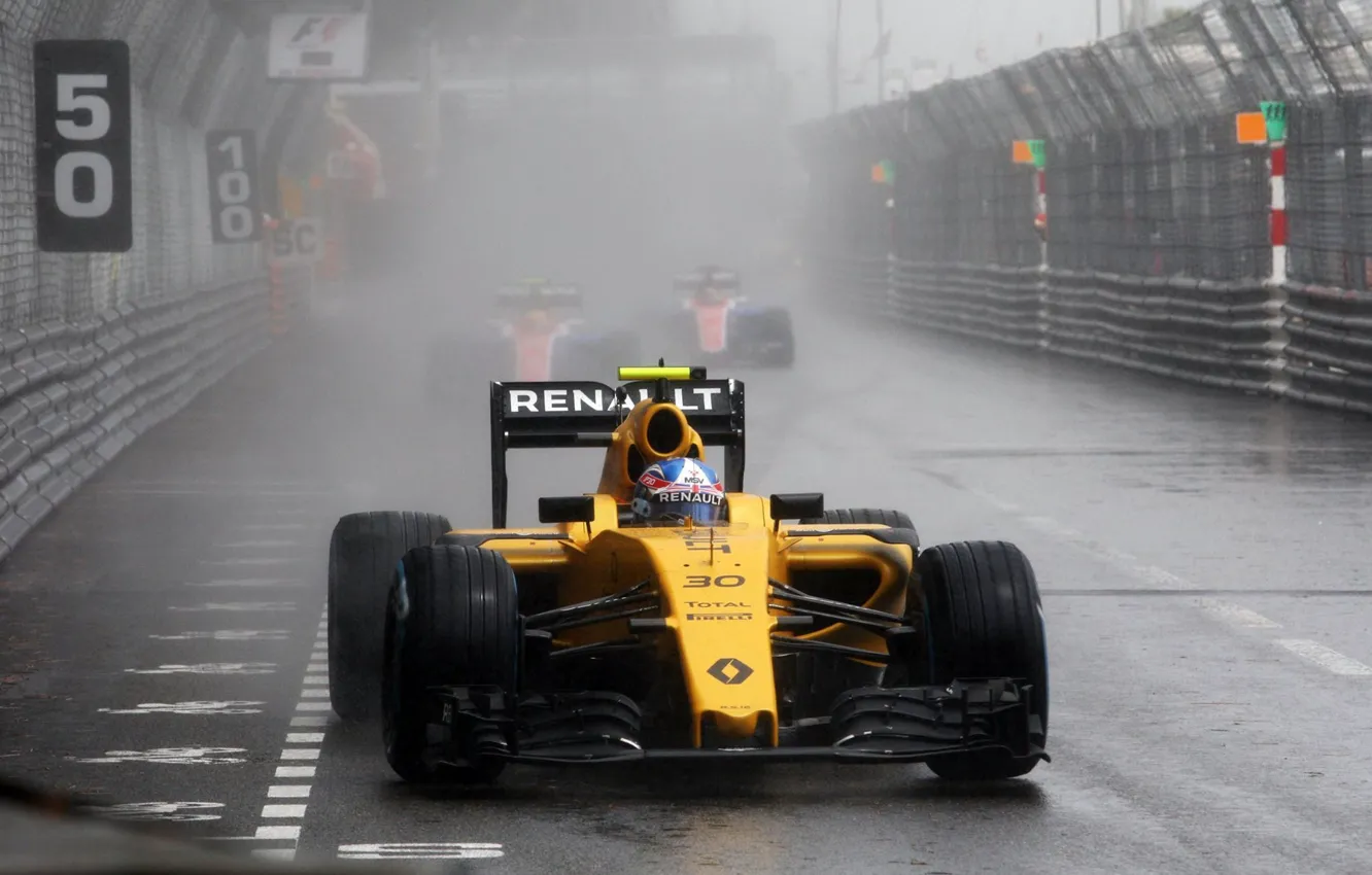 Фото обои Renault, Рено, Formula 1, Team, Monte Carlo, Palmer, Сыро