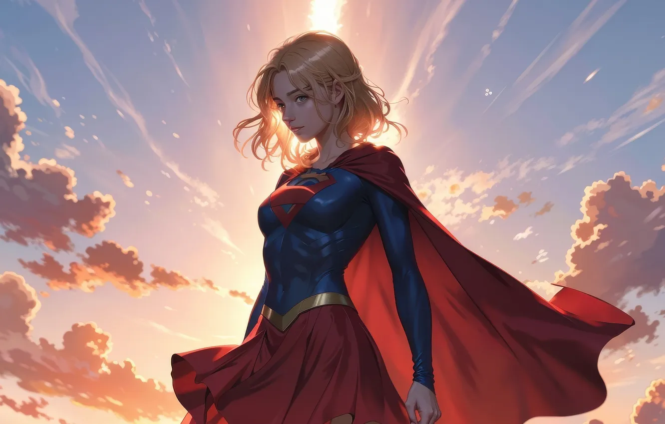 Фото обои defender, supergirl, unstoppable