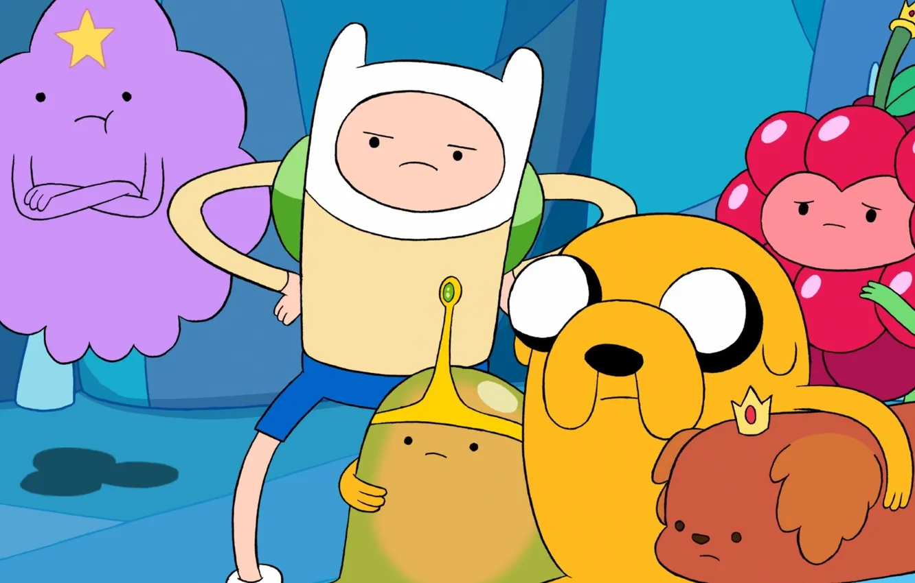 Фото обои Джейк, Jake, Adventure Time, Время Приключений, Cartoon, Finn, Финн, Пупырка