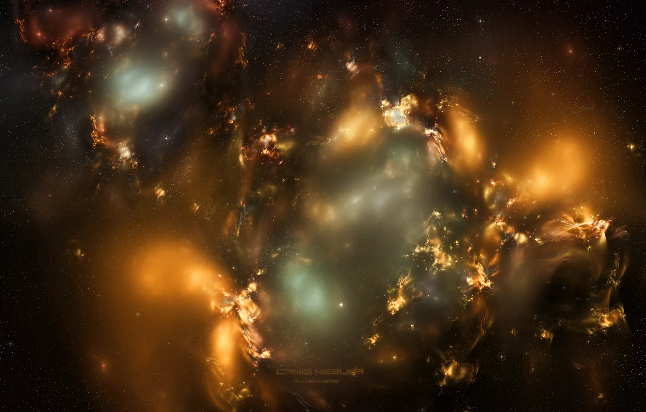 Фото обои звезды, свет, пространство, созвездие, canis nebula