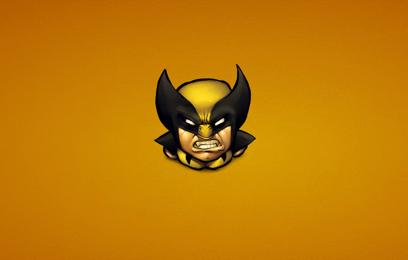 Фото обои злость, минимализм, Росомаха, Логан, люди икс, Wolverine, Marvel, x-men