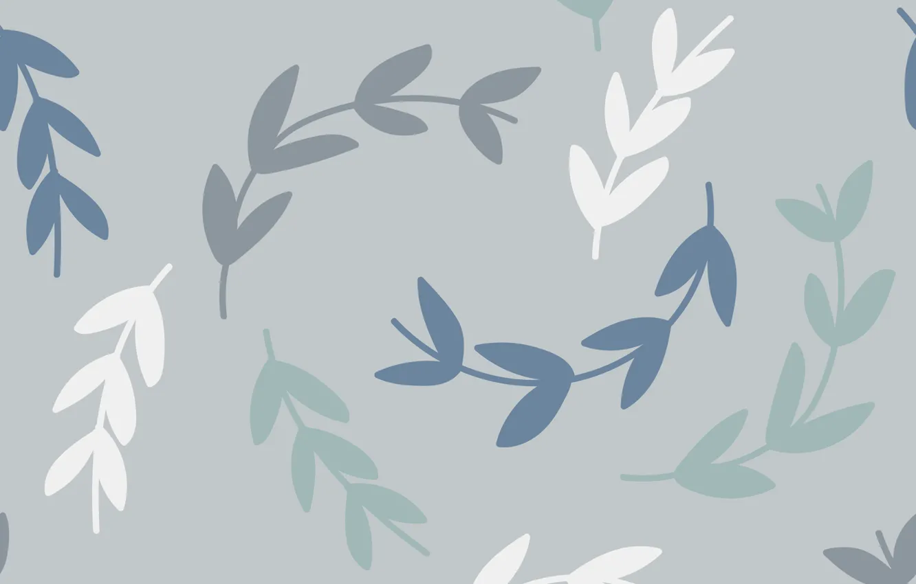 Фото обои серый, фон, текстура, background, pattern, Wallpaper, Leaves