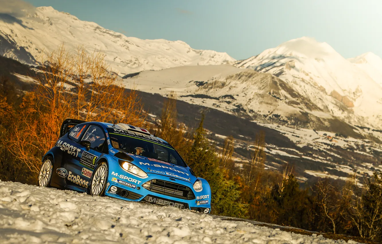 Фото обои Ford, WRC, Rally, Fiesta, Monte Carlo