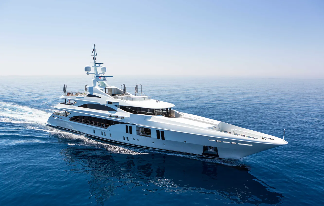 Фото обои яхта, luxury motor yacht, Ocean Paradise