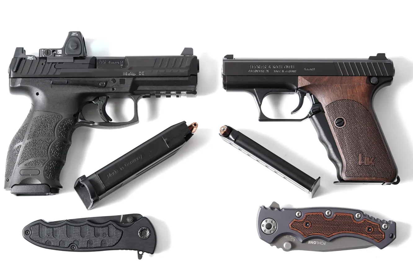Фото обои оружие, пистолеты, H&ampamp;K VP9, P7M8