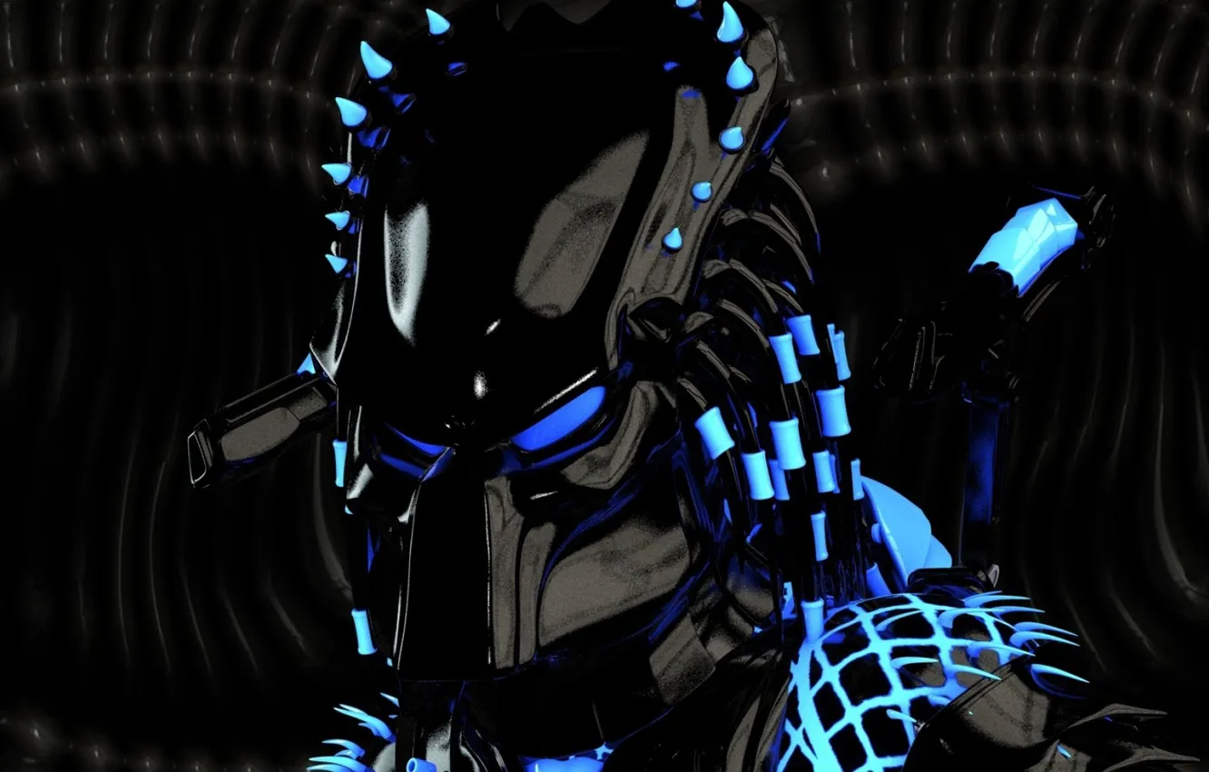 Фото обои Хищник, Охотник, Hunter, Predator, Tron
