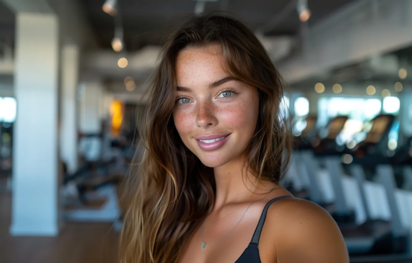 Фото обои smile, model, look