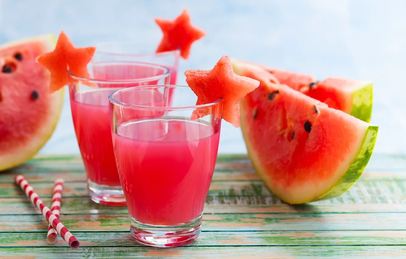 Фото обои арбуз, сок, ломтики, water melon