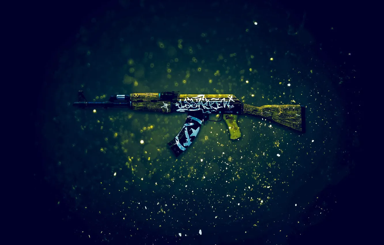 Фото обои АК-47, Counter-Strike: Global Offensive, CS:GO, пустынный повстанец, Wasteland Rebel