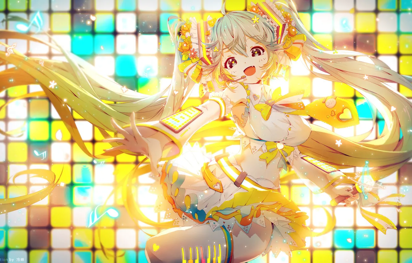 Фото обои vocaloid, hatsune miku, lengchan
