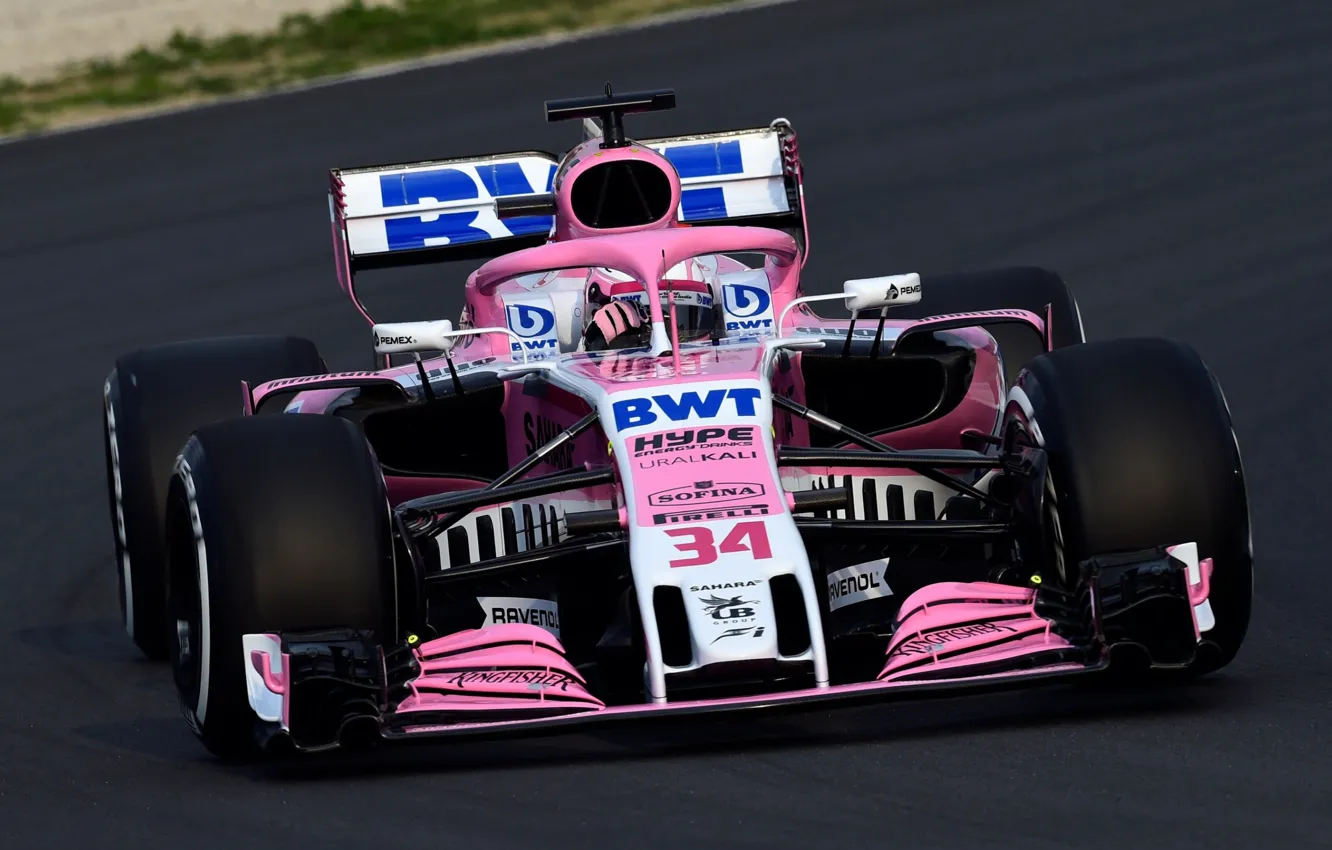 Фото обои боллид, 2018, автоспорт, Force India F1