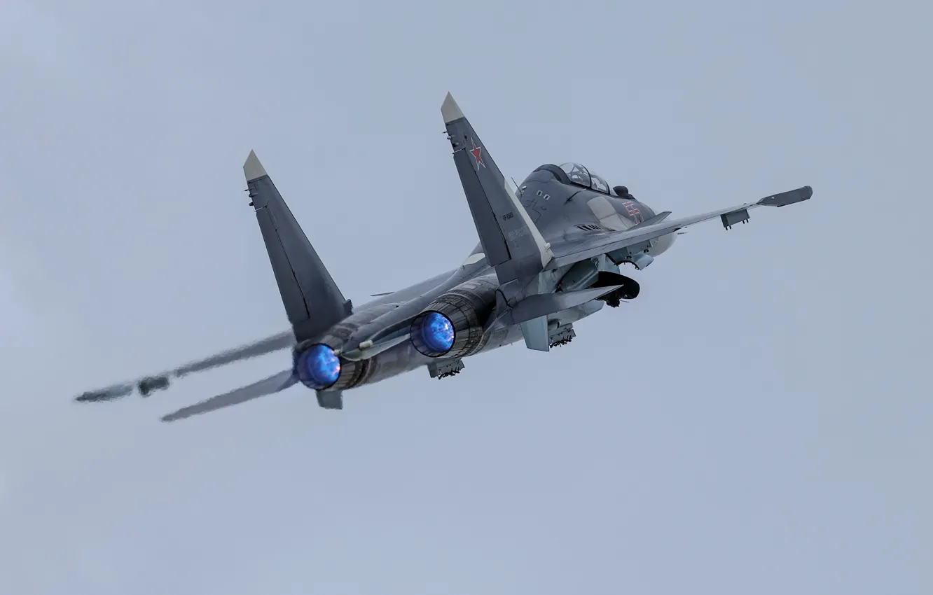Фото обои оружие, армия, самолёт, Su-30SM