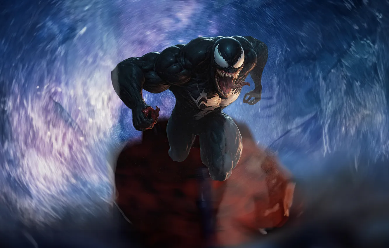Фото обои venom, symbiote, terrifying