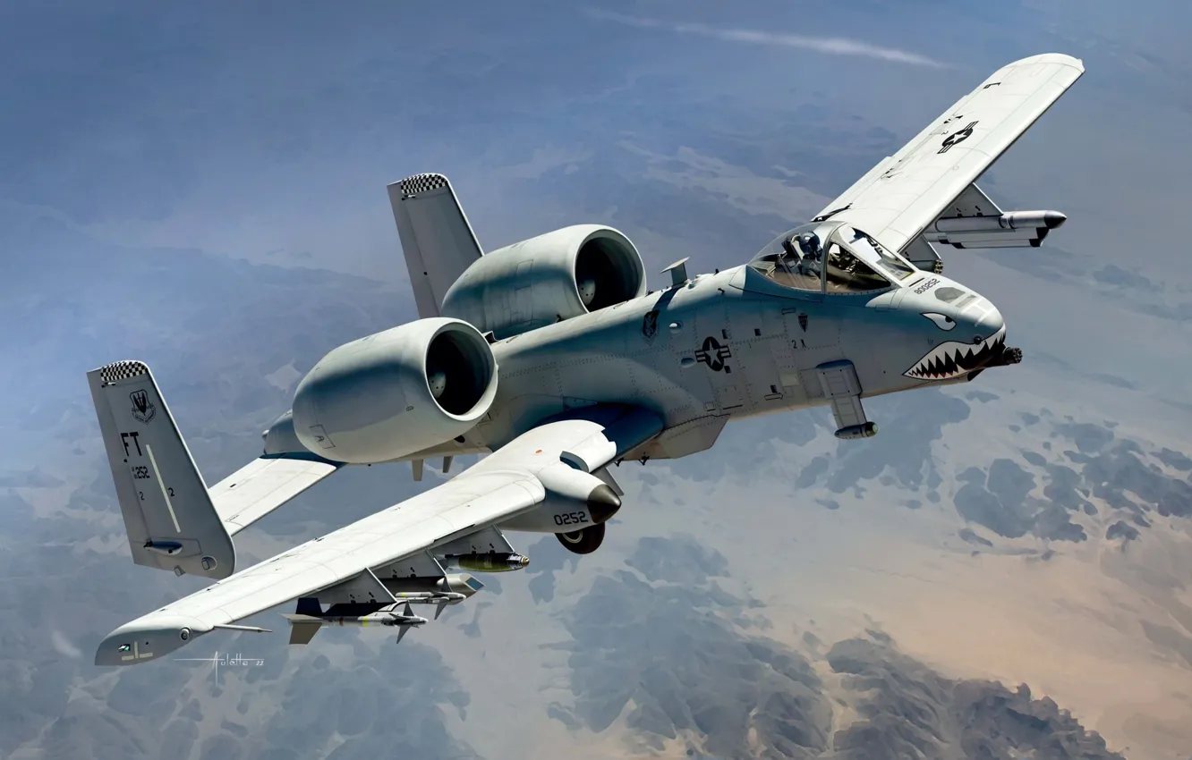 Фото обои США, Штурмовик, A-10C Thunderbolt II, Auletta, US Airforce