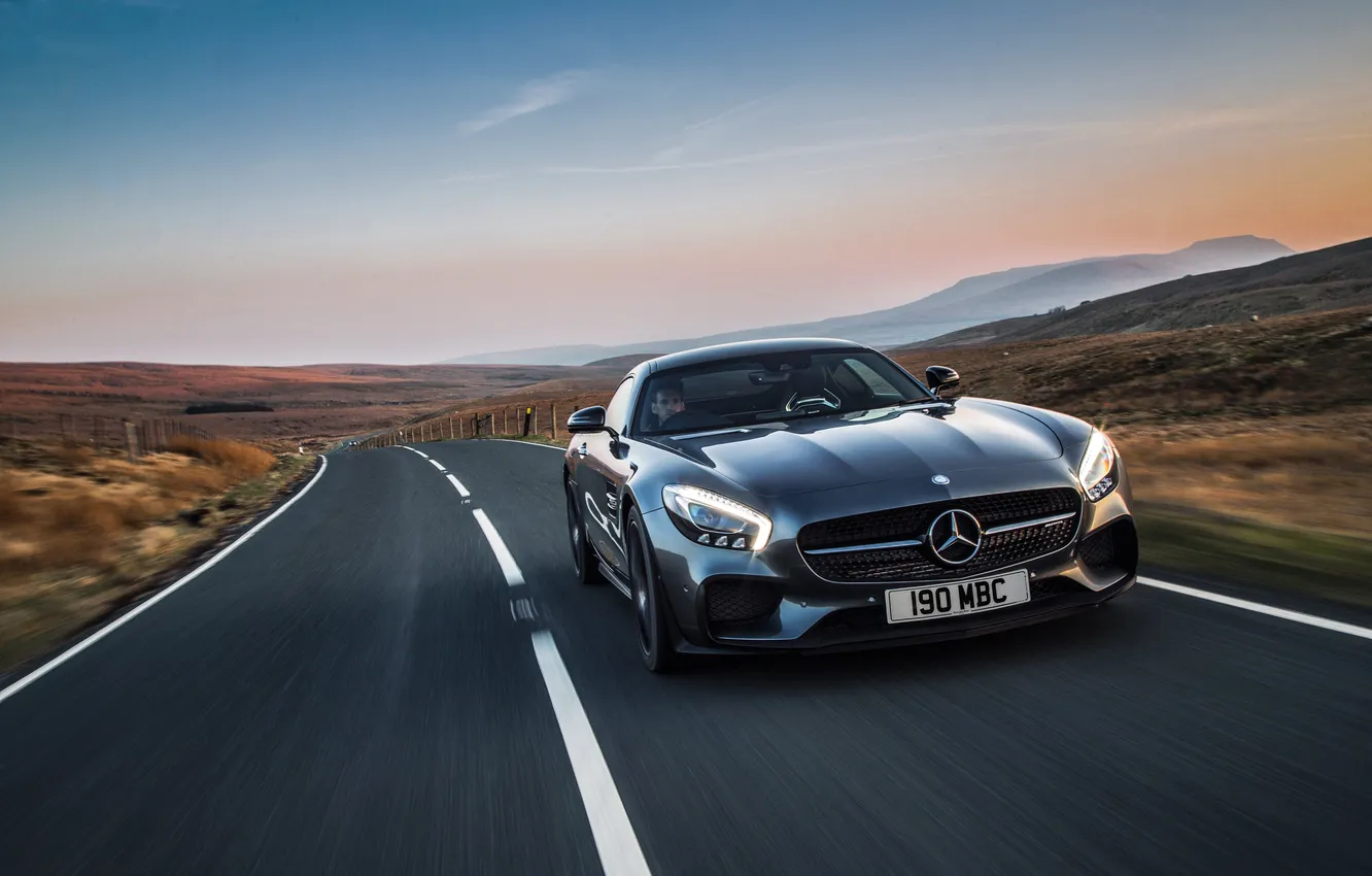 Фото обои Mercedes, мерседес, AMG, амг, UK-spec, 2015, Edition 1, GT S