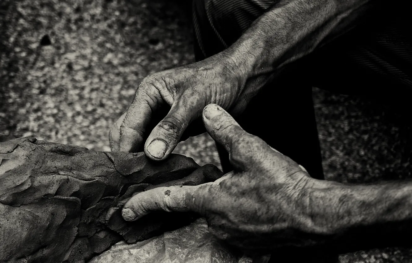 Фото обои hands, fingers, worker