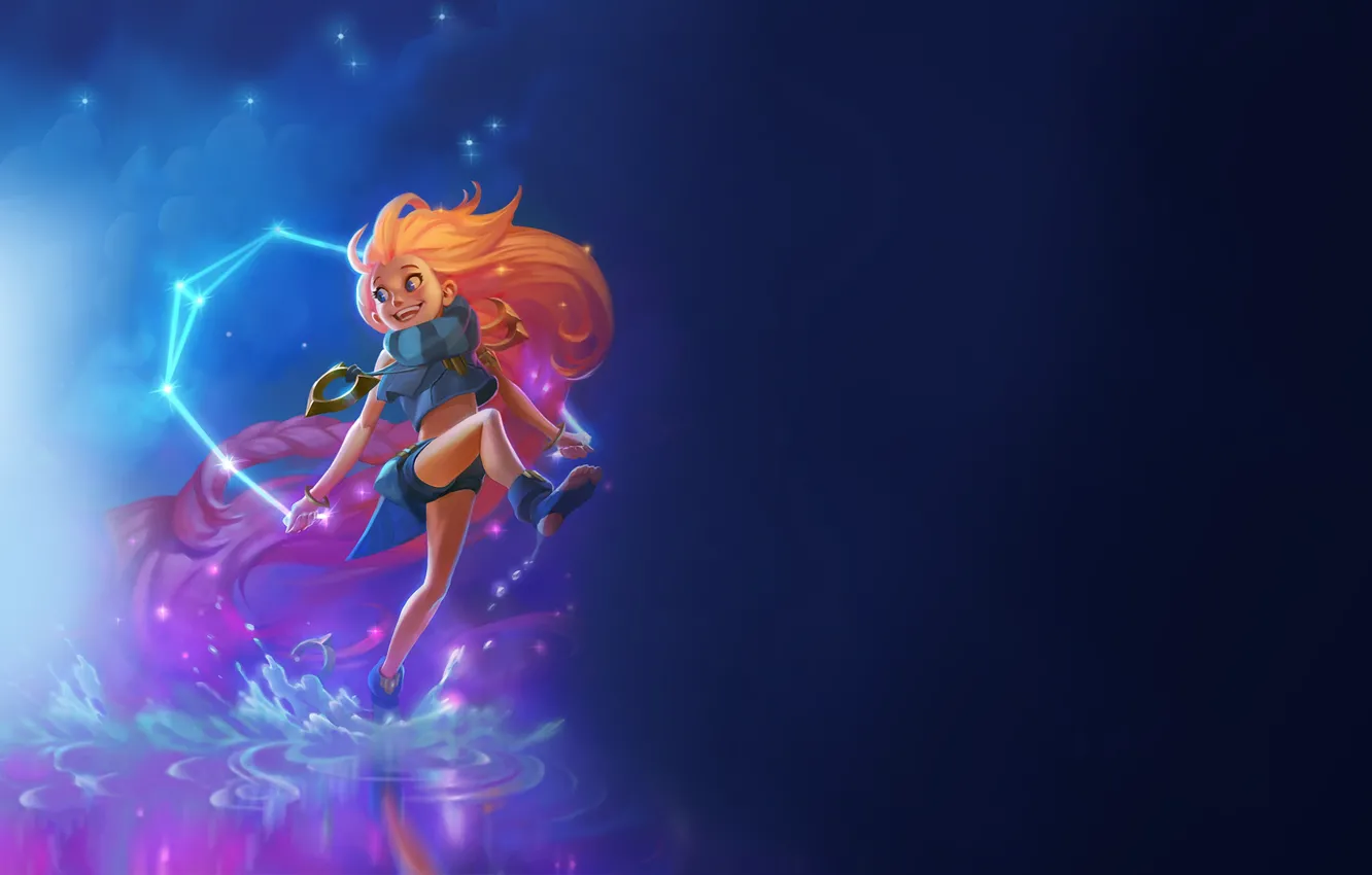 Фото обои радость, улыбка, игра, game, character, созвездие, персонаж, League of Legends