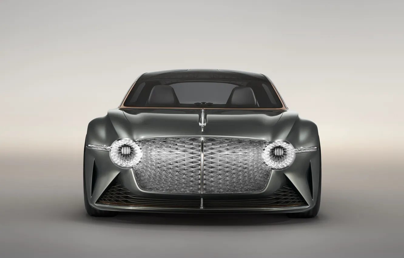 Фото обои Concept, Bentley, вид спереди, 2019, EXP 100 GT