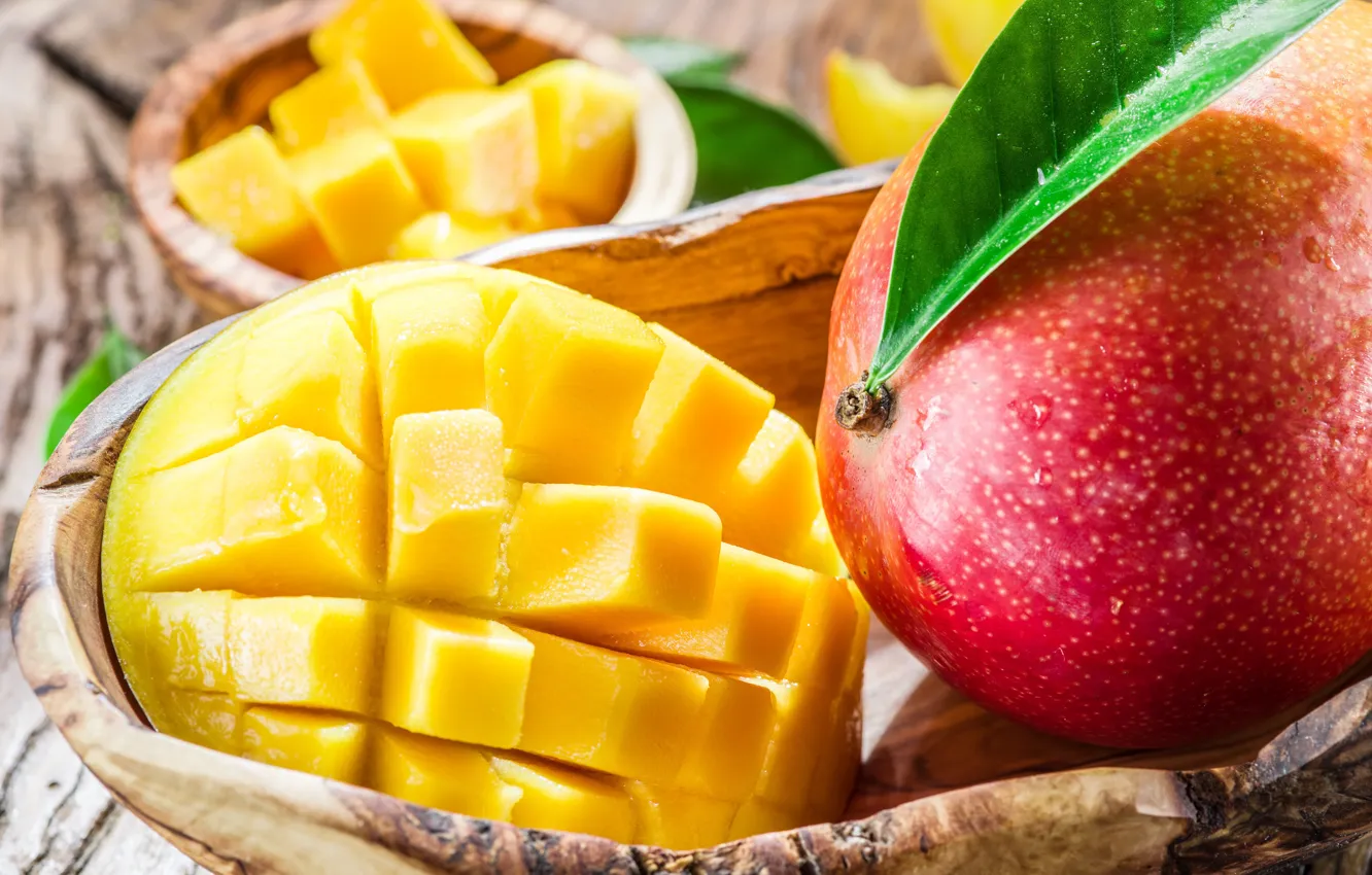 Фото обои доски, фрукт, манго, Fruit