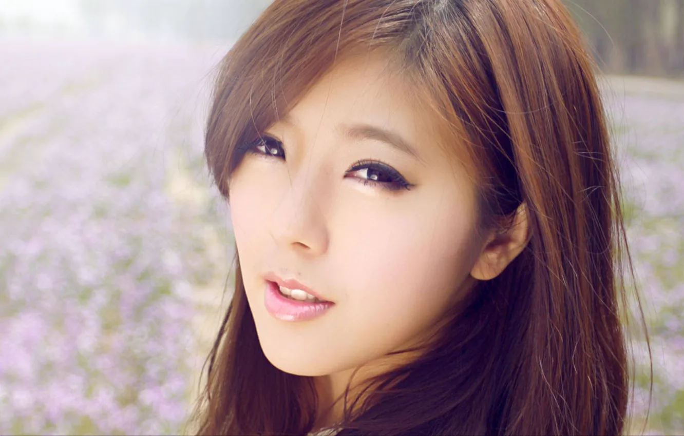 Фото обои long hair, smile, asian, Zhao Yihuan, Beutiful