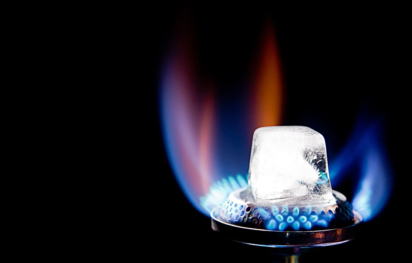 Фото обои огонь, лёд, конфорка, photographer, противоположность, Jens Schmidt