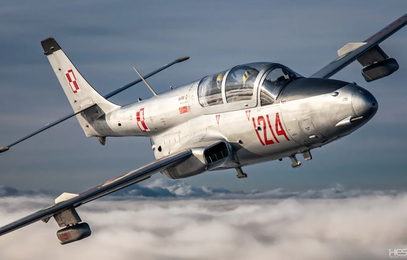 Фото обои ВВС Польши, Учебно-тренировочный самолёт, PZL TS-11 Iskra, HESJA Air-Art Photography