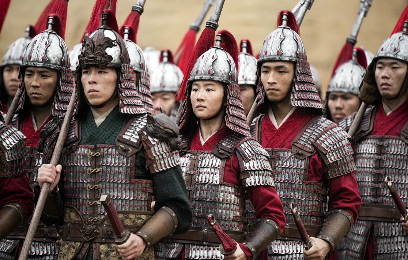 Фото обои Disney, Mulan, Yifei Liu, Yoson An