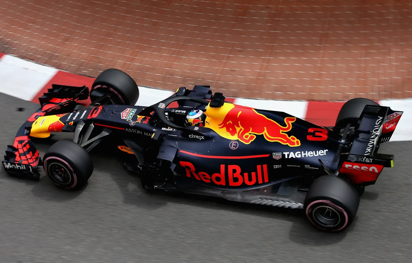 Фото обои Formula 1, Red Bull, 2018, гоночный болид, RB14