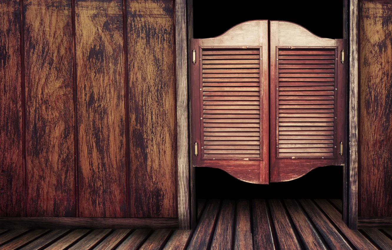 Фото обои wall, black, wood, door, strange door