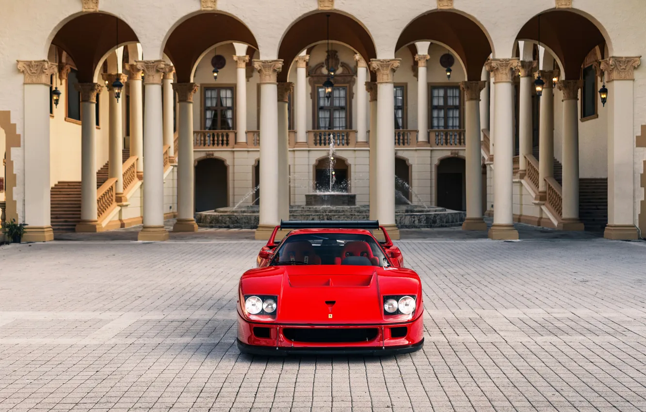 Фото обои Ferrari, суперкар, supercar, 1992, единственный экземпляр, the only instance, by Michelotto, Ferrari F40 LM GTC
